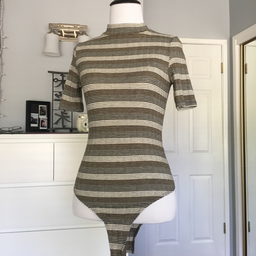 Striped bodysuit